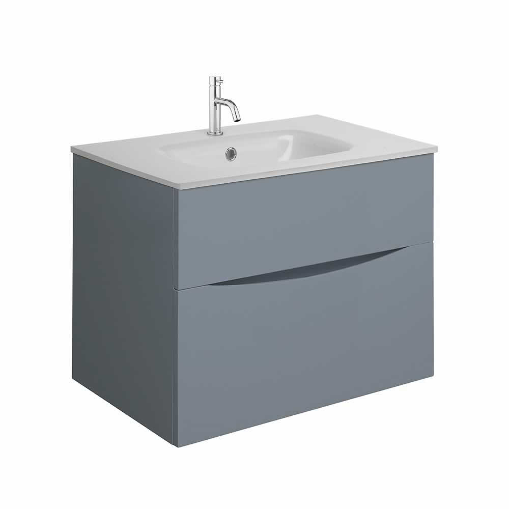 Glide II 70 Unit & Ice White Glass Basin